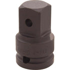 Gray Tools Adapter 1/2" Female 3/4" Male, Black Impact-Female (inches): 1/2"