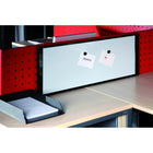 MasterVision Magnetic Steel Dry-Erase Cubicle Board - 14" x 36" - Black Aluminum Frame-Specifically designed to fit into cubicles or small sized spaces
