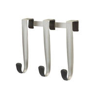 Umbra Schnook Over-the-Door 3 Hook, Nickel-Formed metal hook with painted finish and rubber tips