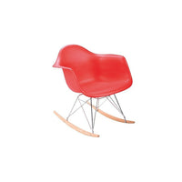 Plata Import Eiffel Bucket Rocker, Red (PC-018R-RED)-Lounge Rocking Chair