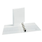Avery Heavy Duty View Binder, 1-1/2" Sized One Touch Locking D Ring,  White, (79795)-PVC Free polypropylene, linen pattern