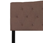 Flash Furniture Cambridge Tufted Upholstered King Size Headboard - Camel Fabric-Panel Headboard