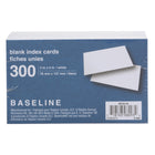 White Blank Index Cards - 3" x 5"-Durable and economical