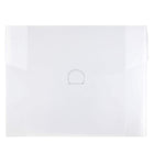 JAM Paper Plastic Portfolio with Tuck Flap Closure, 8.5 x 6.5 x 0.25, Clear Frost, 24 Pack (3788B)-Clear frost