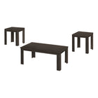 Monarch Specialties 7863P Table Set - 3Pcs Set/Brown Oak-Three piece set includes one coffee table and two end tables