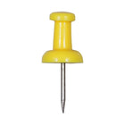 JAM Paper Push Pins, Yellow, 100 Pack (2242959)-100 pack