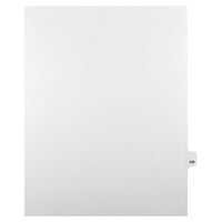 Mark Maker Legal Exhibit Index Tab White Single Tabs, 1/25th Cut, Letter Size, No Holes, Number 169, 25 Pack-White Single Tabs, 1/25th Cut