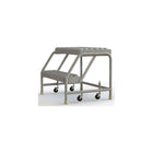 Tri-Arc Manufacturing Aluminum Rolling Ladder, Step Width: 24", Step Type: Serrated, No. of Steps: 2 (WLAR002245)-No. of Steps: 2