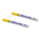 Marvy Uchida Broad-Point Opaque Paint Markers - Yellow - 2 Pack-Colour: Yellow