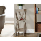 Monarch Specialties 2480 Accent Table - 32"H/Dark Taupe-Sleek thick panels interlocking components of the table together