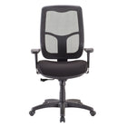 Tempur-Pedic Mesh Mid Back Task Chair - Black-Black fabric