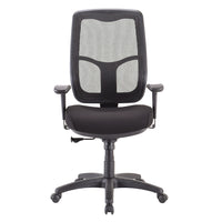 Tempur-Pedic Mesh Mid Back Task Chair - Black-Black fabric