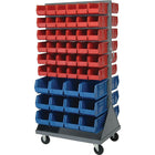 Quantum 25" X 72" Storage System Mobile Louvered Rack (QMD-36H)-Overall Width: 25"
