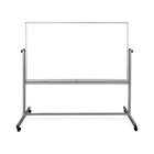 Luxor 72" x 48" Mobile Magnetic Double-Sided Whiteboard-Magnetic surface on both sides