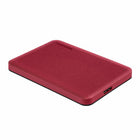 Toshiba CANVIO Advance 1TB USB 3.0 Portable External Hard Drive - Red-Compact, easy-to-hold design with a stylish, textured finish