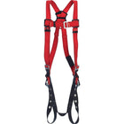 Protecta Pro Welders Harnesses with Back D-Rings and Tongue-Buckle Leg Connections-Heat and flame resistant webbing made from mod acrylic over Kevlar and polyester