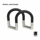 Umbra Swivel Squeeze Napkin Holder - Plastic, Metal - Nickel/Black - 3 Pack-8