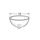 Azar Displays Plastic Bowl, Clear, 10" (700905)-Dimensions: 10" diameter