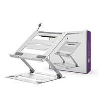 IntekView Steel Laptop Holder-Aluminum, Grey