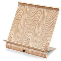 Cathay Importers Bentwood KD Tablet Stand - Light Brown-Contemporary design to complement your countertop, table, desk, nightstand. or kitchen. Keeps everything neat and tidy.