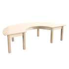 Flash Furniture - Table d'activites demi-lune Bright Beginnings de qualite commerciale en bois pour salle de classe (MKME088013)-Supporte jusqu'à 300 lb, Capacite de poids statique