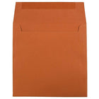 JAM Paper 6.5" x 6.5" Square Envelopes, Dark Orange, 25 Pack (3157452)-Orange paper envelopes