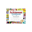 Flipside Blue Border Art Achievement Certificate, 8 1/2" x 11", 90 Pack-Dimensions: 8 1/2"L x 11"W