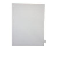 Mark Maker Legal Exhibit Index Tab White Single Tabs, 1/26th Cut, Letter Size, No Holes, Letter Y, 25 Pack-White Single Tabs, 1/26th Cut