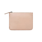 ASHLIN DESIGNER, BROOKE, Medium Leather Pouch, Natural Milled Cowhide, Rose Gold-It can perfectly insert your 8" tablet