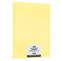JAM Paper Vellum Bristol Tabloid Cardstock, 11 x 17, 110 lb. Canary, 50 Pack (16932842)-Colour: Canary 110 lb. Cover