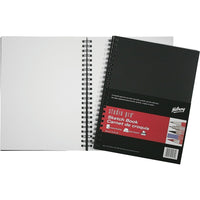 Hilroy Studio Pro Sketch Book, 9" x 12", 75 Sheets-Premium 70lb. paper is ideal for use with charcoals, pastels, pen and pencil media