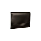 JAM Paper Italian Leather Portfolio With Snap Closure, 10.5 x 13 x 0.75, Black, Sold Individually (2233317452)-Black