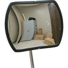 Zenith Safety Roundtangular Convex Mirror, 20", Indoor-Height: 20"