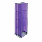 Azar Displays Pegboard Floor Display H-Spinner, 60" x 16", Purple (700430-PUR)-Purple plastic