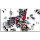 Designart Moto Cross Sports Canvas Print, (PT2520-271)-Print