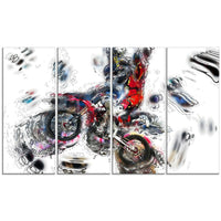 Designart Moto Cross Sports Canvas Print, (PT2520-271)-Print