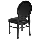 Flash Furniture HERCULES Series King Louis Chairs with Tufted Back, Black Vinyl Seat & Black Frame - 2 Pack-CA117 Fire Retardant Foam