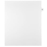 Mark Maker Legal Exhibit Index Tab White Single Tabs, 1/15th Cut, Letter Size, No Holes, Number 108, 25 Pack-White Single Tabs, 1/15th Cut