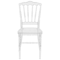 Flash Furniture Flash Elegance Crystal Ice Napoleon Stacking Chair - 2 Pack-Set of 2 Chiavari Chairs