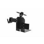 CTA Digital Single VESA Compatible Plate POS Station with Printer Stand, Magnetic Scanner and Card Reader Holder - Black-Single VESA bracket to attach an enclosure or a universal holder