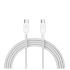LOGiiX Vibrance Connect 100W USB-C to USB-C - Silver-Colourful & durable 1.5m cable to fast charge USB-C devices up to 100W