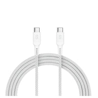 LOGiiX Vibrance Connect 100W USB-C to USB-C - Silver-Colourful & durable 1.5m cable to fast charge USB-C devices up to 100W