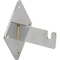 Wamaco Notched Wall Mount Bracket for Gridwall - Chrome - 16 Pack-Hardware for mounting gridwall to wall
