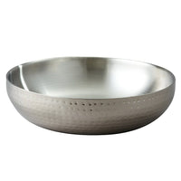 Elegance Double Wall Stainless Steel Serving Bowl 14.6", Hammered Finish-Material: Stainless Steel