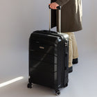Air Canada Optimum 24" Hardside Spinner Luggage - Black-Push button locking trolley handle