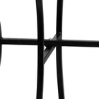 Flash Furniture 28" Square Black Indoor-Outdoor Steel Patio Table-Top Size: 28" Square
