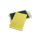 Globe H.D. Cellulose Scrub Sponge, 6" x 4'", Green/Yellow, 50 Pack (7002)-Dual-Sided for Multipurpose Cleaning
