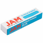 JAM PAPER - Perforatrice en metal à 3 trous, Bleu, Capacite de 10 feuilles-5
