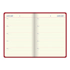 Letts - Agenda perpétuel 5 ans Icon - 8-1/4" x 5-3/4" - Rouge-Reliure cousue