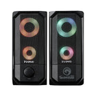 Marvo SG265 Touch Control USB 2.0 Powered and 3.5mm Plug RGB Backlight Gaming Speaker, 2 Pack-Frequency response: 150 Hz - 20 KHz